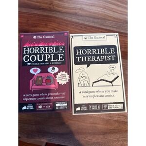 Exploding Kittens Horrible Therapist and Horrible Couple Extra Horrible Edition